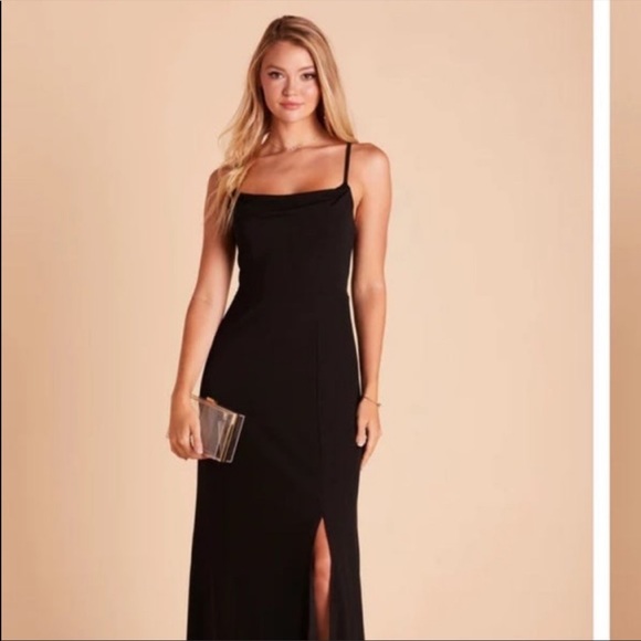 NWT Birdy Grey Black Ash Crepe Dress Size Large - Picture 2 of 4